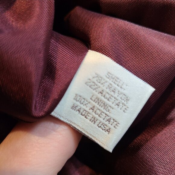 Express Vintage Womens Blazer Crop Tailored Jacket Collared Size 10 Plaid Brown - Picture 8 of 9